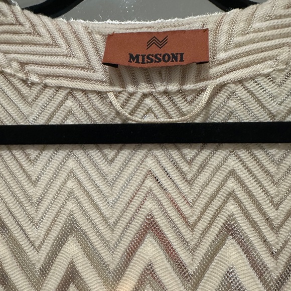 NWT Missoni Zig Zag lilac and Pink Ombre Long Belted Wool Cardigan - Picture 7 of 10